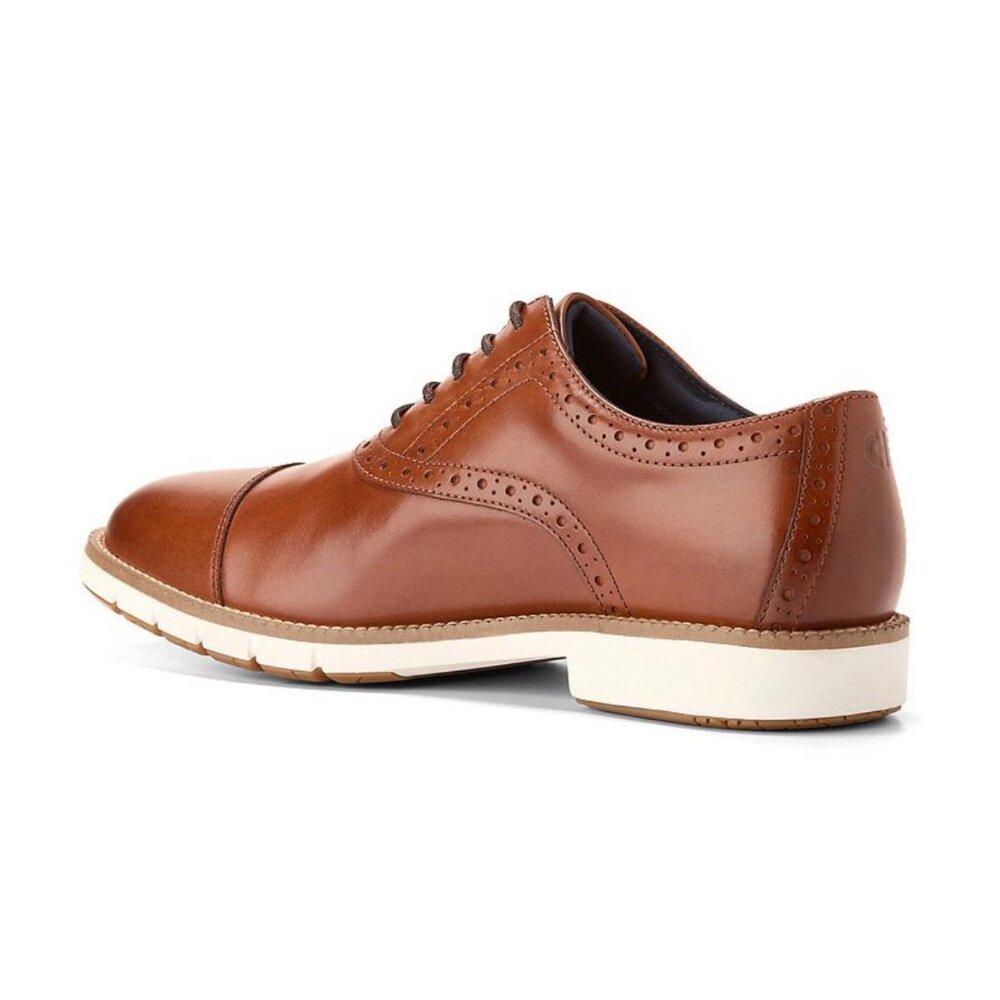 Cole Haan Flexgrand+ Cap Oxford Shoes Men Size 12 British Tan C40341 NWB - Picture 9 of 11